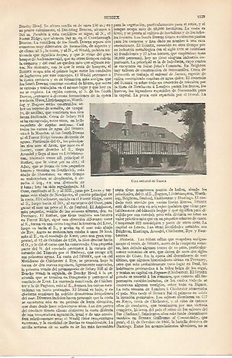 LAMINA ESPASA 22601: Casa señorial de Sussex