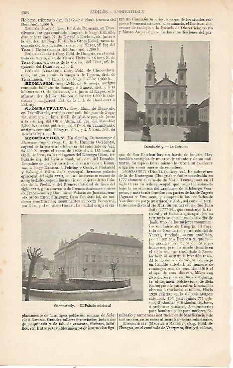 LAMINA ESPASA 22619: Catedral de Szombathely Hungria