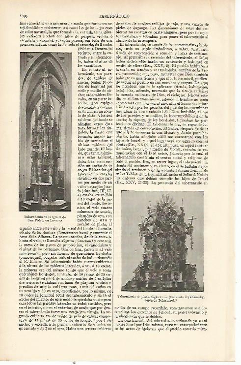LAMINA ESPASA 22641: Tabernaculos