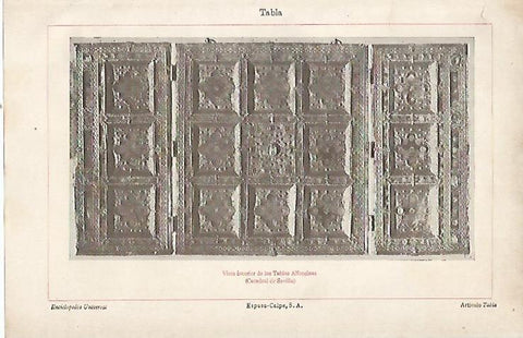LAMINA ESPASA 22643: Tablas Alfonsinas de la Catedral de Sevilla