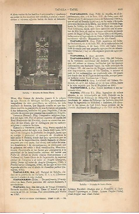 LAMINA ESPASA 22655: Iglesia de Tafalla