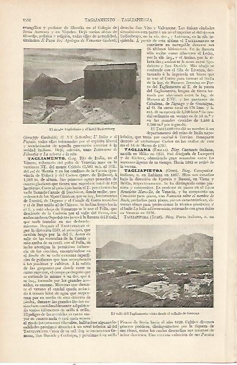 LAMINA ESPASA 22659: El monte Tagliaferro