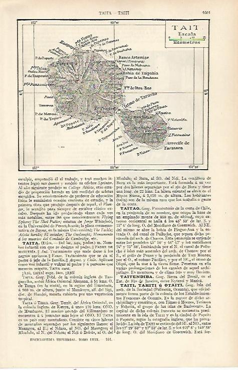 LAMINA ESPASA 22666: Mapa de Tait