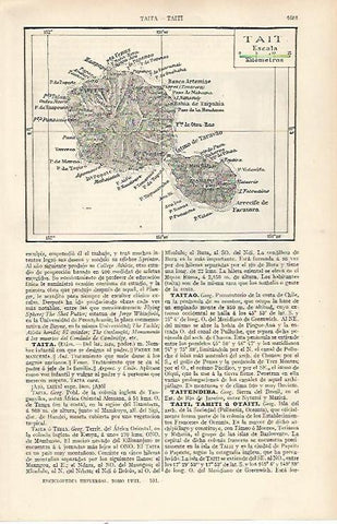 LAMINA ESPASA 22666: Mapa de Tait