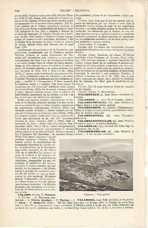 LAMINA ESPASA 22679: Vista de Talamona Italia