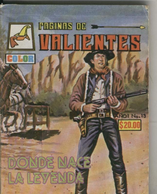 Paginas de valientes numero 13: Donde nace la leyenda