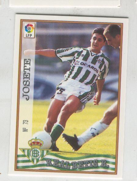 Cromo Liga 97/98: Betis numero 73: Josete