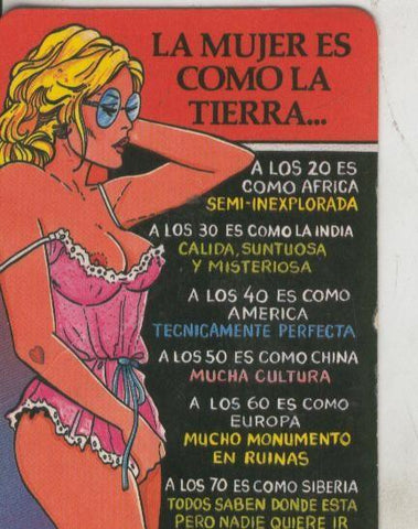 Calendario bolsillo 1993: La mujer es como la tierra