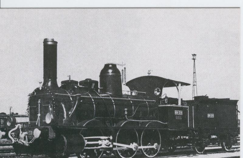 Postal 012278: Locomotora de Vapor 030-2214