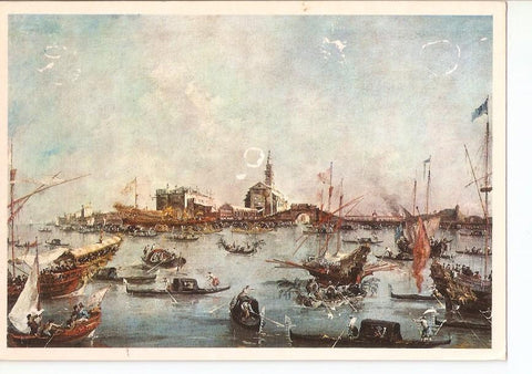 Postal 033384 : Francesco Guardi: venecia el Bucintoro - Paris (Louvre)