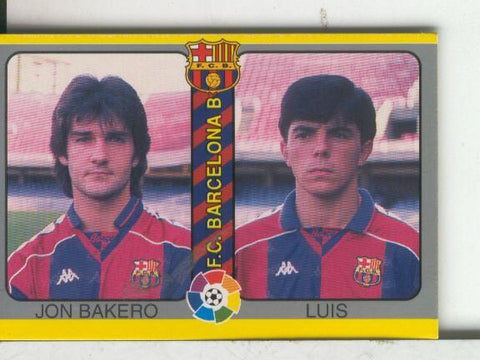 Cromos: Futbol Total Liga 95: Barça: Bakero y Luis
