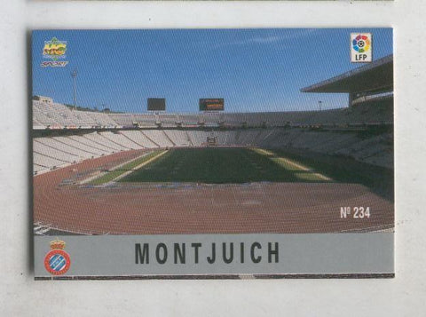 Cromo Liga 97/98: R.C.D.Espanyol numero 234: Montjuich
