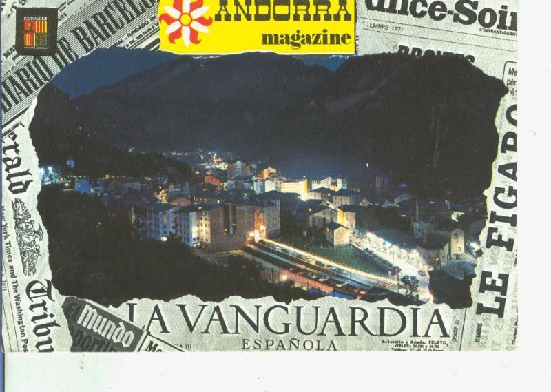 Postal 014499: Vista nocturna de andorra la vella