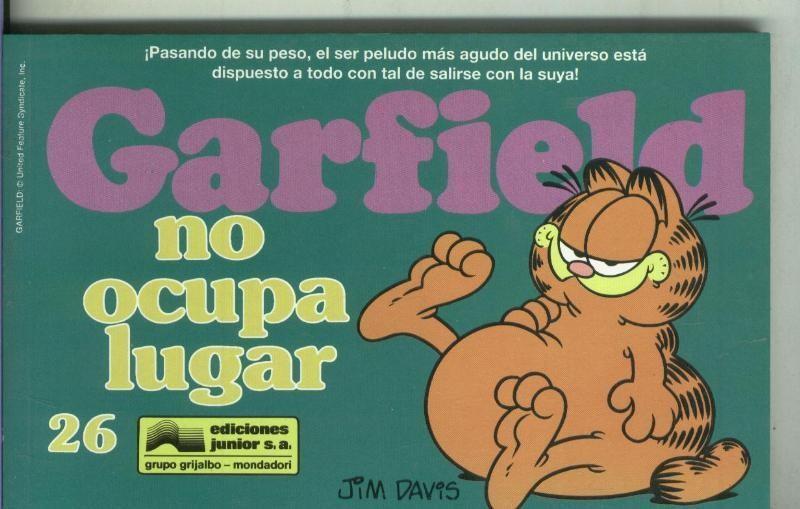 Garfield de Jim Davis numero 26: No ocupa lugar