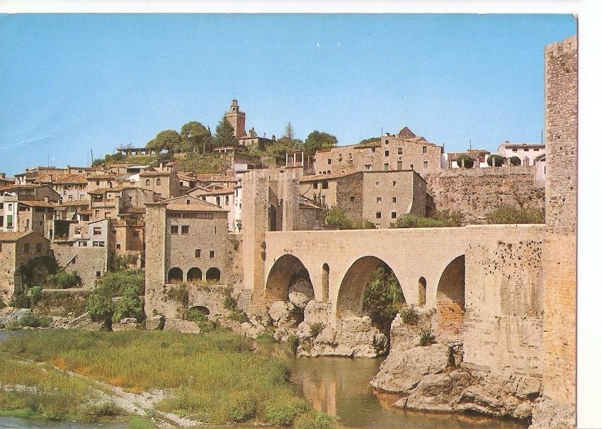 Postal 035520 : Besalu (Gerona). Vista parcial
