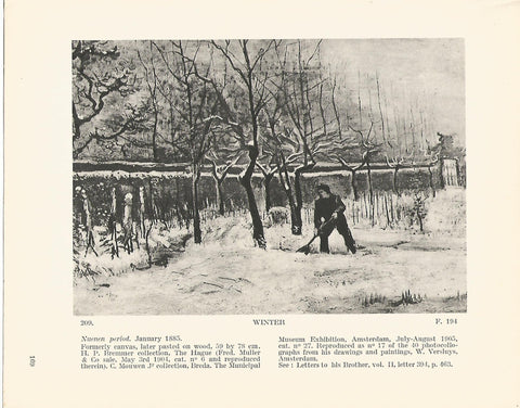 LAMINA 1271: VAN GOGH. Winter