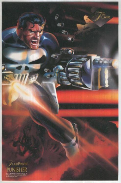 FLAIR MARVEL ANUAL PRINTS 1994: PUNISHER - El Castigador (Fleer Corporation 1994)