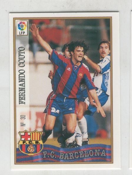 Cromo Liga 97/98: F.C.Barcelona numero 30: Fernando Couto