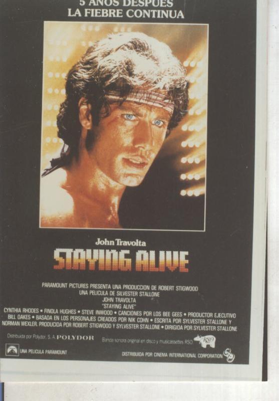Foto cine 008: Staying Alive (John Travolta)