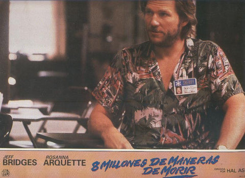 Caratula cine: 8 millones de maneras de morir, un film de Hal Ashby, numerada 01 en trasera