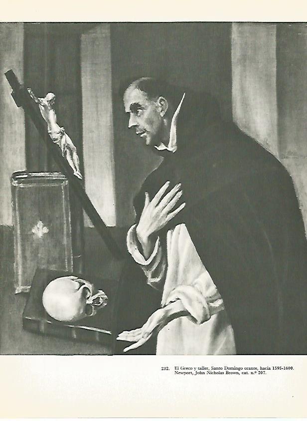 LAMINA 2061: El Greco y taller. Santo Domingo orante