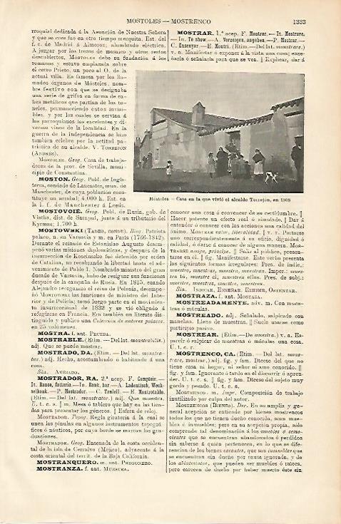 LAMINA ESPASA 8829: Casa de Mostoles donde vivio el alcalde Torrejon