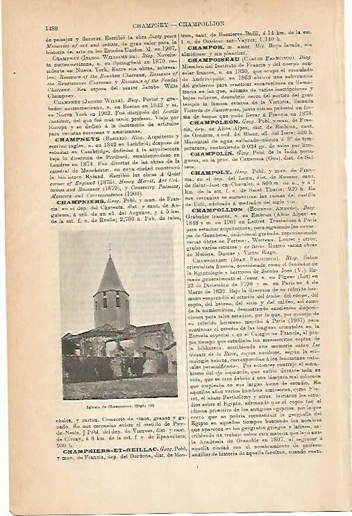 LAMINA ESPASA 14436: Iglesia de Champiere