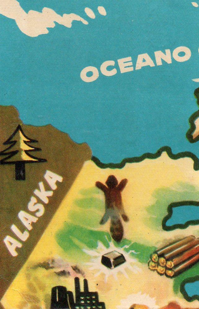 CROMO Viajando por America del Norte:  Numero 1