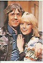 CROMO 160 SUPERCROMOS DE FABULA: PAREJAS FAMOSAS. No 197. Richard OSullivan y Tessa Wyatt