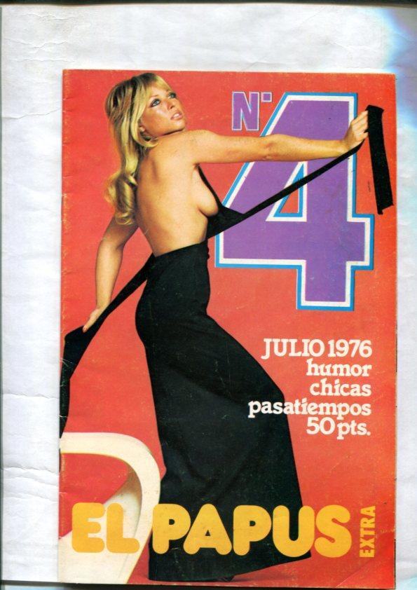 El Papus Extra 1976 numero 4: Helga, poster central, Jesus Guzman
