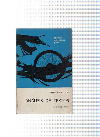 Biblioteca basica Gredos numero 11: Analisis de Textos