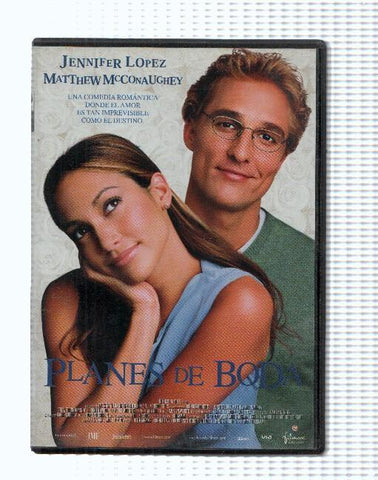 DVD-Cine: PLANES DE BODA - Jennifer Lopez, Matthew McConaughey (Filmax 2001)