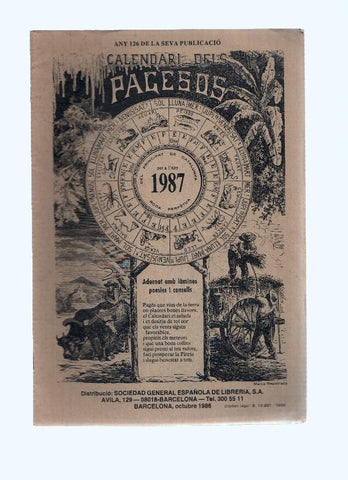 Calendario dels Pagesos 1987