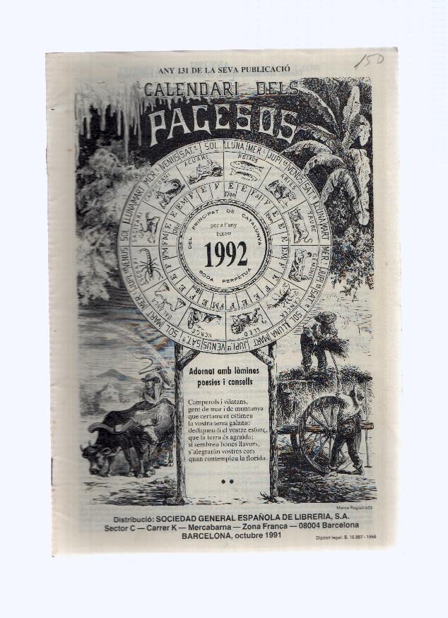 Calendario dels Pagesos 1992