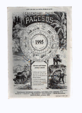 Calendario dels Pagesos 1995