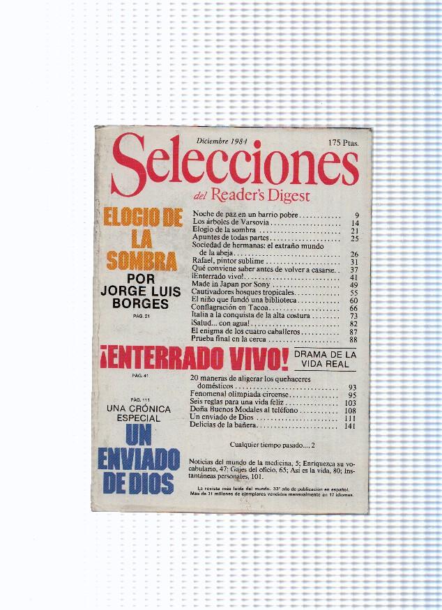 Selecciones del Readers Digest: 1984 diciembre 