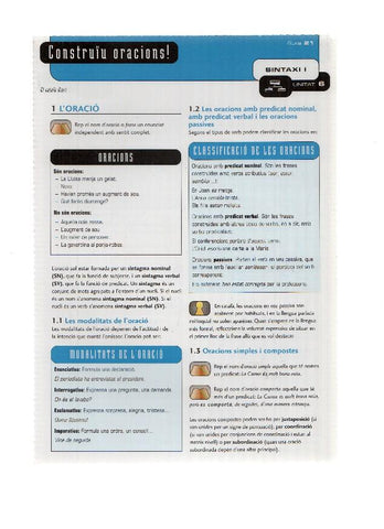 CD-Curso+Ficha: EL CATALA DIARI - Curs de Llengua Catalana: Unitat 06 de 15: Sintaxi I (El Periodico 2001) 