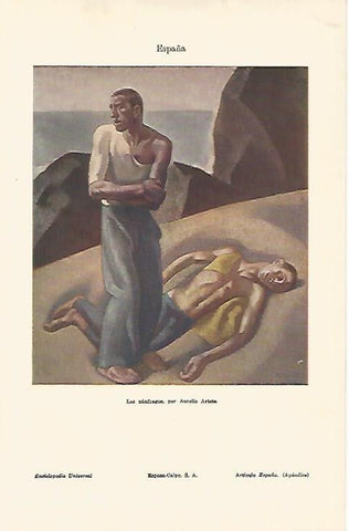 LAMINA ESPASA 22702: Los naufragoas por Aurelio Arteta