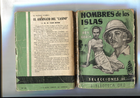 Hombres de las islas (aviejada, cubierta suelta y cogida con cello al lomo)