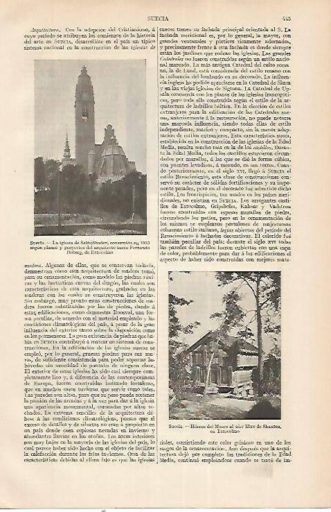 LAMINA ESPASA 22728: Iglesia de Saltsjobaden Suecia