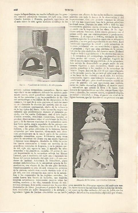 LAMINA ESPASA 22729: Alegoria del Invierno por C. Eriksson