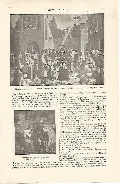 LAMINA ESPASA 22793: Historia de Santa Susana Escuela Alemana