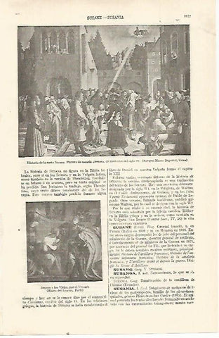 LAMINA ESPASA 22793: Historia de Santa Susana Escuela Alemana
