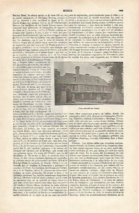 LAMINA ESPASA 22797: Casa de Sussex Gran Bretaña