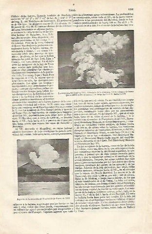 LAMINA ESPASA 22820: Erupcion del Taal en 1912