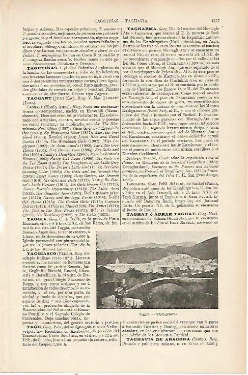 LAMINA ESPASA 22856: Vista de Taggia Italia