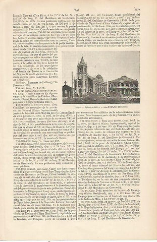 LAMINA ESPASA 22861: Iglesia catolica en Tai-pe