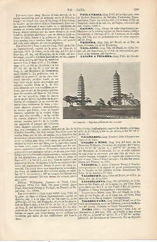 LAMINA ESPASA 22862: Pagodas gemelas en Tai-yuan-fu