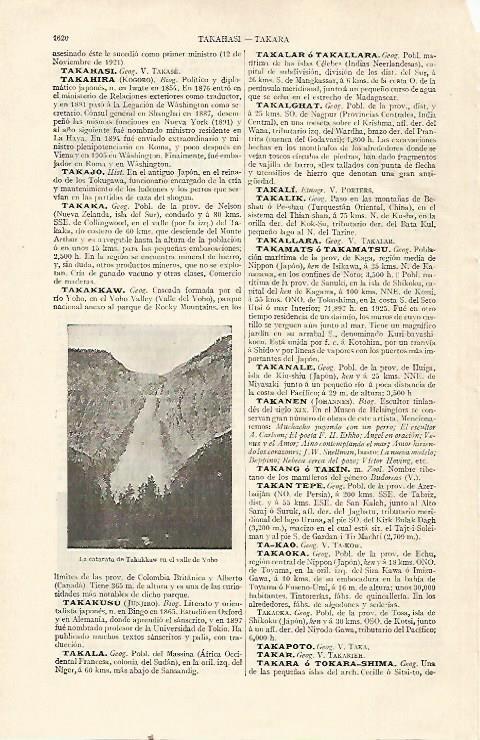 LAMINA ESPASA 22871: Catarata de Takakkaw