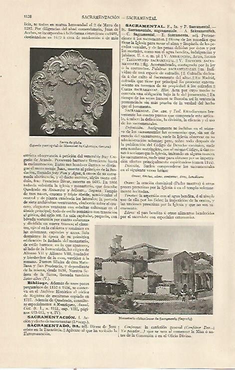 LAMINA ESPASA 22902: Sacra de plata